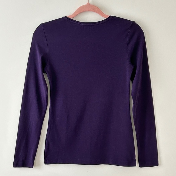 LOGG H&M 100% Cotton Purple Crewneck Long Sleeve Tee - Picture 10 of 16